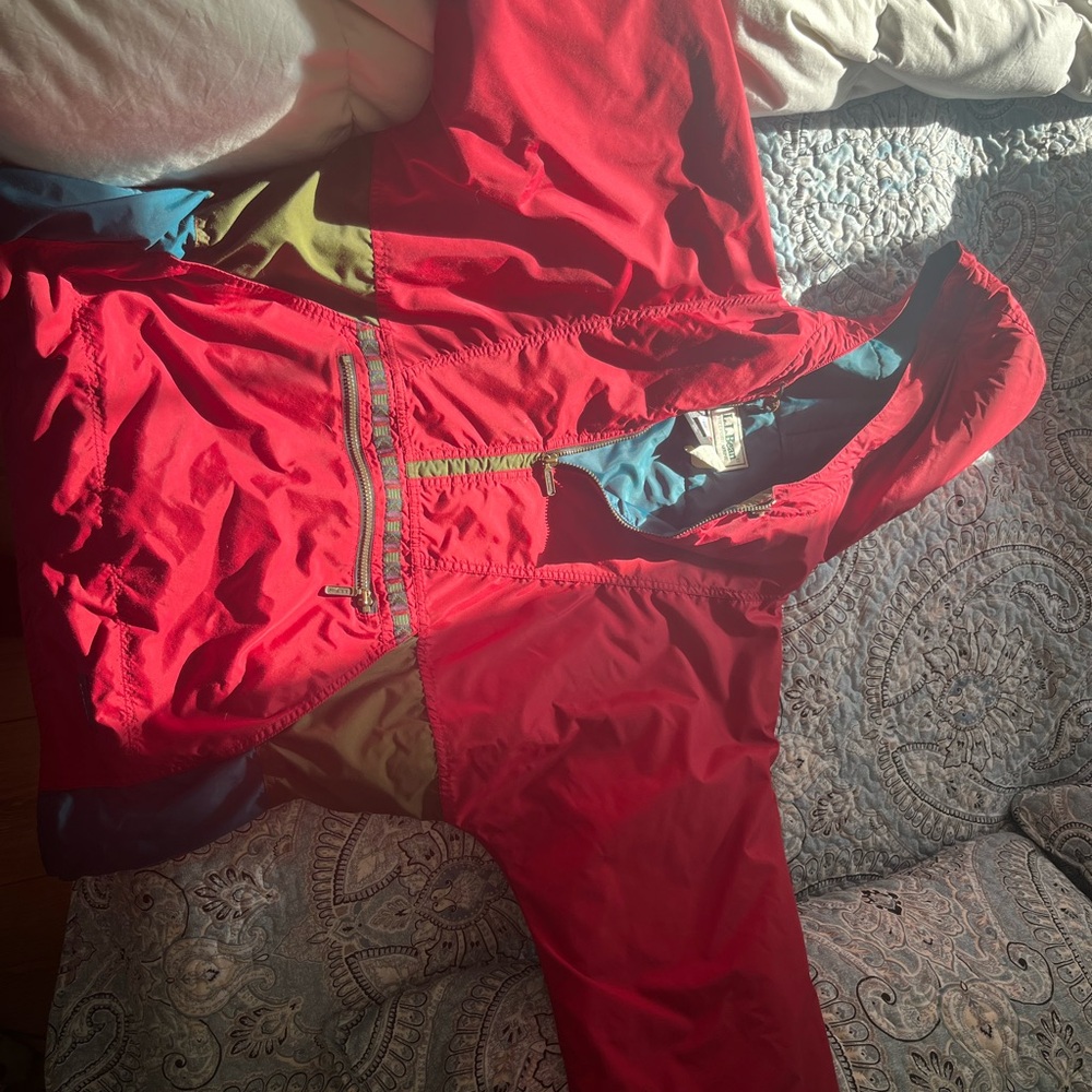 L.L. Bean Red and Green Jacket
